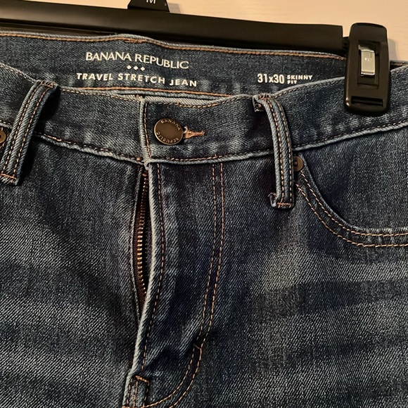 Men’s Banana Republic Travel Stretch Jeans - 31x30 Skinny Fit NWT - Picture 3 of 5